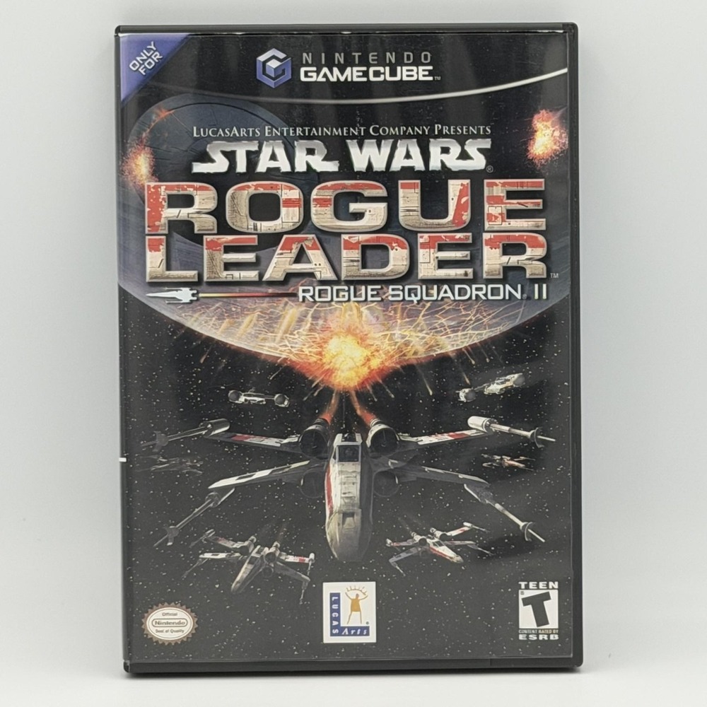 Star Wars Rogue Leader Rogue Squadron II Nintendo GameCube Complete CIB ESRB T